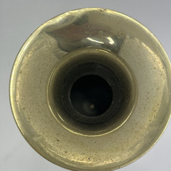 Vintage Solid Brass Vase Made In India 8 Inches Tall - Picture 3 of 7